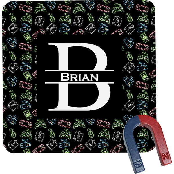 Custom Video Game Square Fridge Magnet (Personalized)