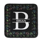 Video Game Iron On Square Patch w/ Name and Initial