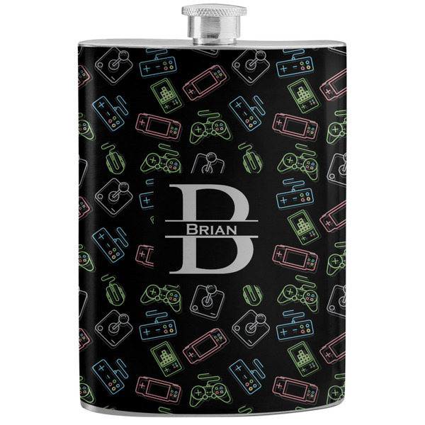 Custom Video Game Stainless Steel Flask (Personalized)