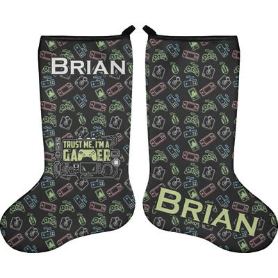 Video Game Holiday Stocking - Double-Sided - Neoprene (Personalized)