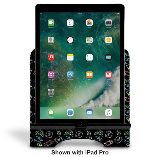 Video Game Stylized Tablet Stand - Front with ipad