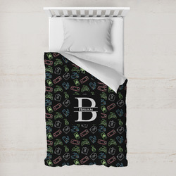 Video Game Toddler Duvet Cover w/ Name and Initial