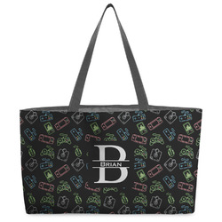 Video Game Beach Totes Bag - w/ Black Handles (Personalized)