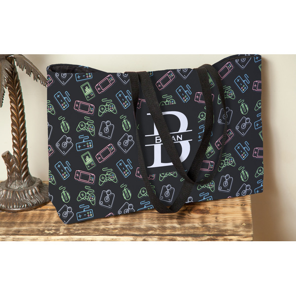 Video Game Tote w/Black Handles - Lifestyle View