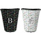 Video Game Trash Can Black - Front and Back - Apvl
