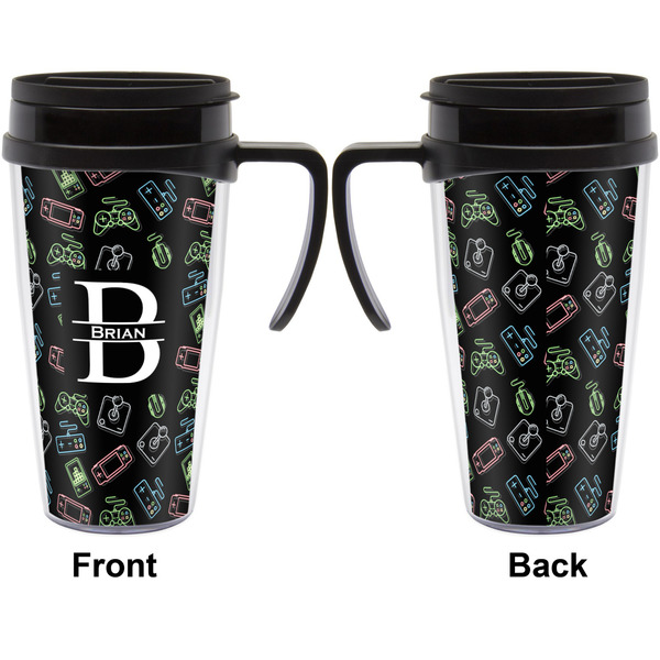 Video Game Travel Mug with Black Handle - Approval