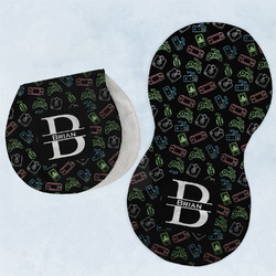 Video Game Burp Pads - Velour - Set of 2 w/ Name and Initial