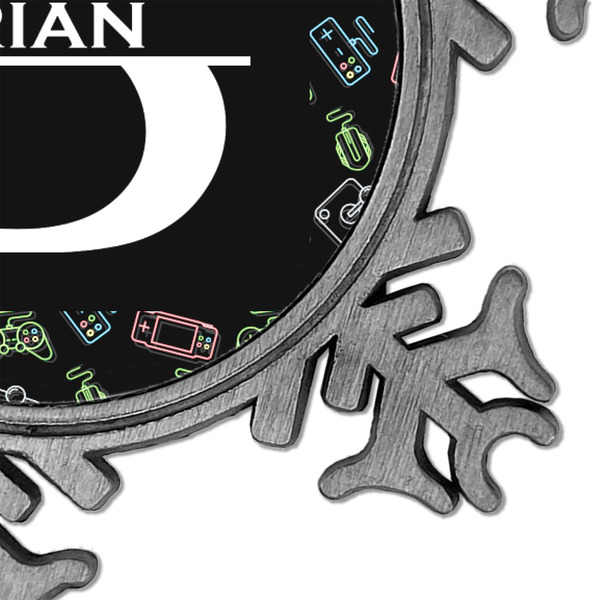 Video Game Vintage Snowflake - Detail