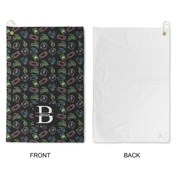 Video Game Waffle Weave Golf Towel - Approval