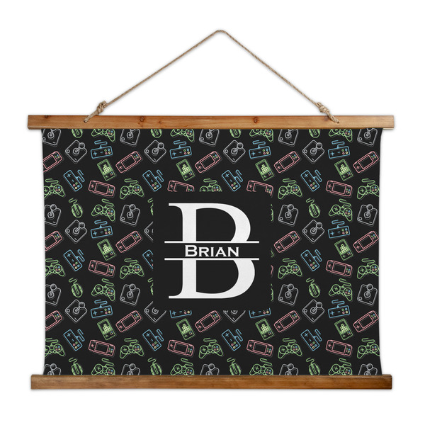 Custom Video Game Wall Hanging Tapestry - Wide (Personalized)