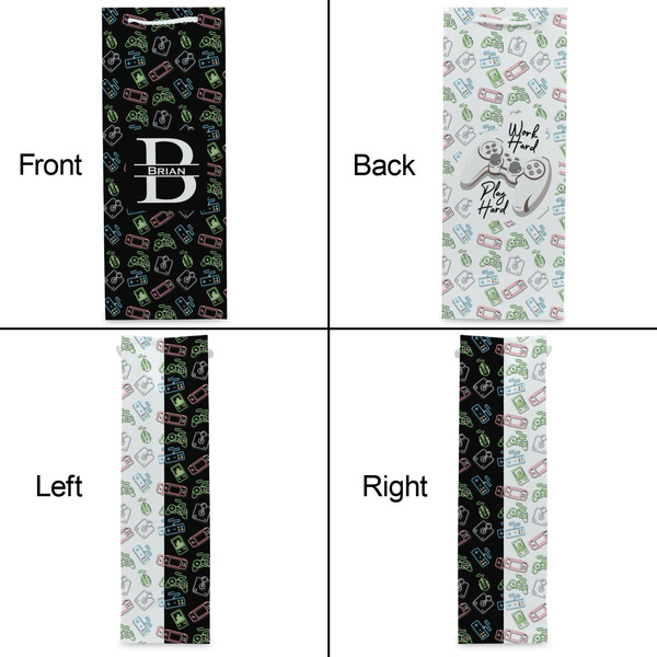 Video Game Wine Gift Bag - Gloss - Approval
