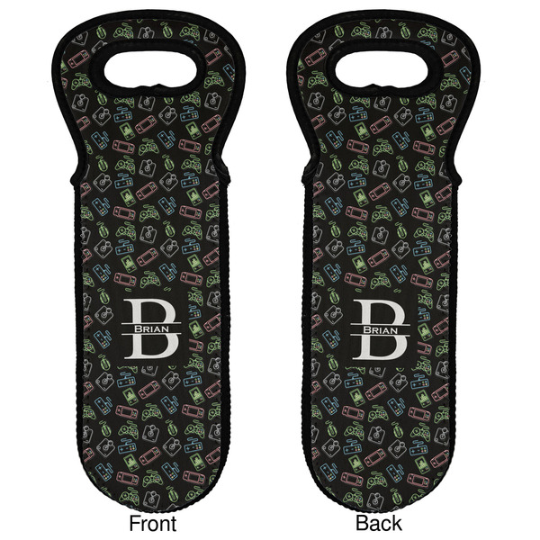 Video Game Wine Tote Front & Back