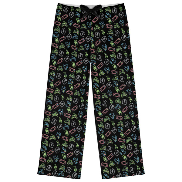 Custom Video Game Womens Pajama Pants - L