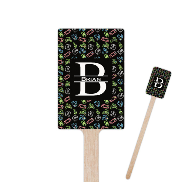 Custom Video Game Rectangle Wooden Stir Sticks (Personalized)