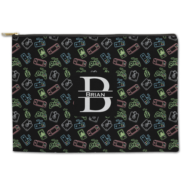 Custom Video Game Zipper Pouch - Large - 12.5"x8.5" (Personalized)