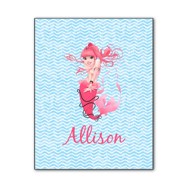 Custom Mermaid Wood Print - 11x14 (Personalized)
