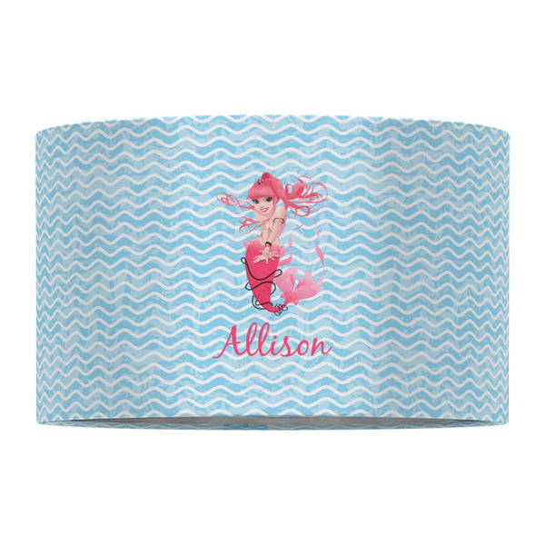 Mermaid 12" Drum Lampshade - FRONT (Fabric)