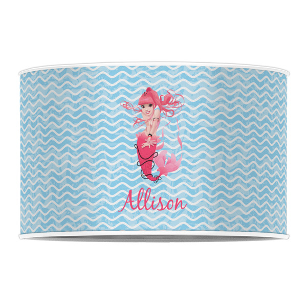 Mermaid 12" Drum Lampshade - FRONT (Poly Film)