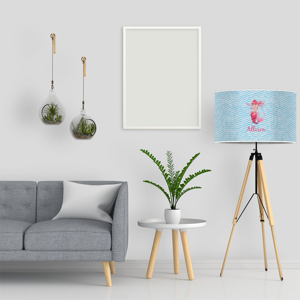 Mermaid 12" Drum Lampshade - LIFESTYLE