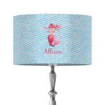Mermaid 12" Drum Lamp Shade - Fabric (Personalized)