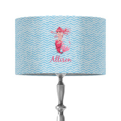 Mermaid 12" Drum Lamp Shade - Fabric (Personalized)
