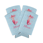 Mermaid Can Cooler (tall 12 oz) - Set of 4 (Personalized)