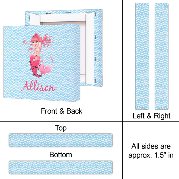 Mermaid 12x12 - Canvas Print - Approval