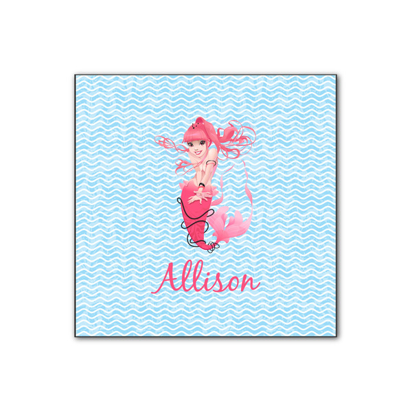 Custom Mermaid Wood Print - 12x12 (Personalized)