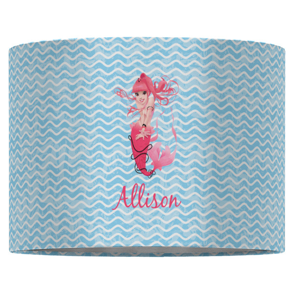 Mermaid 16" Drum Lampshade - FRONT (Fabric)