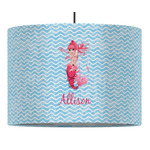 Mermaid 16" Drum Pendant Lamp - Fabric (Personalized)