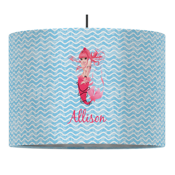 Mermaid 16" Drum Lampshade - PENDANT (Fabric)