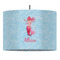 Mermaid 16" Drum Pendant Lamp - Fabric (Personalized)