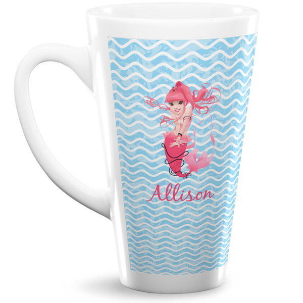 Custom Mermaid 16 Oz Latte Mug (Personalized)
