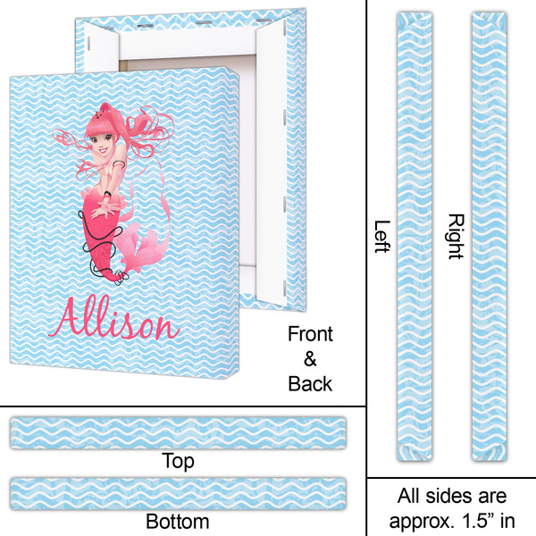 Mermaid 16x20 - Canvas Print - Approval