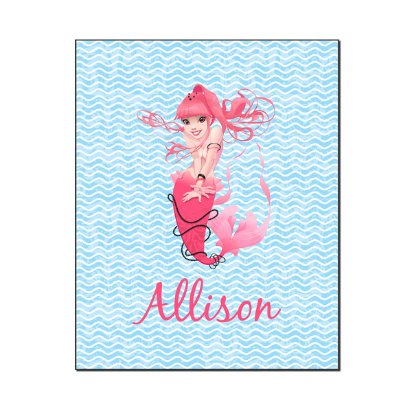Custom Mermaid Wood Print - 16x20 (Personalized)