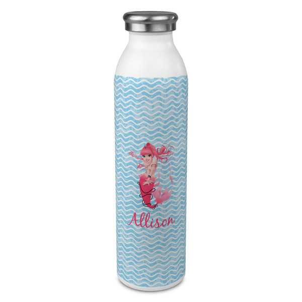 Custom Mermaid 20oz Stainless Steel Water Bottle - Full Print (Personalized)