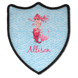 Mermaid Iron On Shield Patch B w/ Name or Text