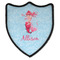Mermaid Iron On Shield Patch B w/ Name or Text
