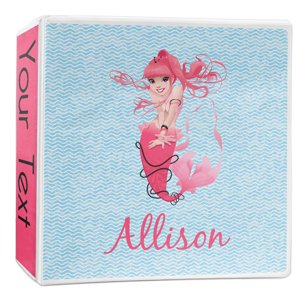 Custom Mermaid 3-Ring Binder - 2 inch (Personalized)