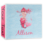 Mermaid 3-Ring Binder - 3 inch (Personalized)