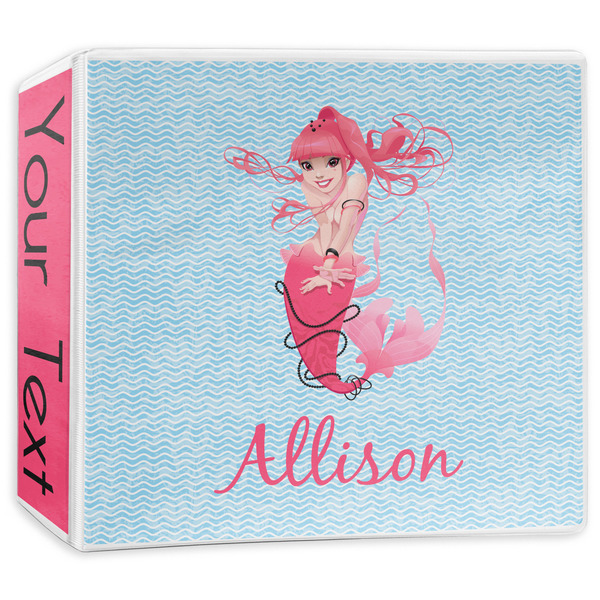 Custom Mermaid 3-Ring Binder - 3 inch (Personalized)