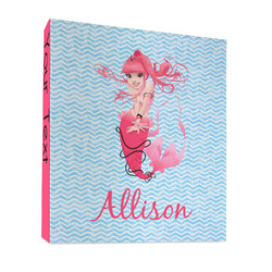 Mermaid 3 Ring Binder - Full Wrap - 1" (Personalized)