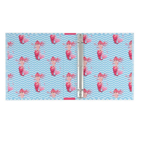Mermaid 3 Ring Binders - Full Wrap - 1" - OPEN INSIDE