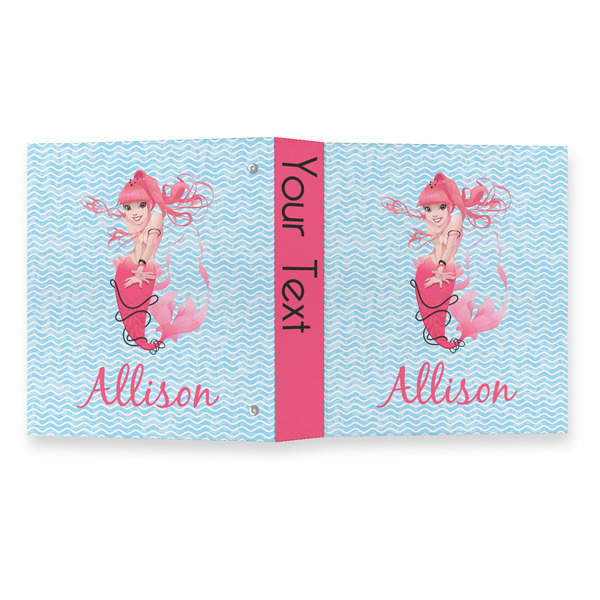 Mermaid 3 Ring Binders - Full Wrap - 1" - OPEN OUTSIDE
