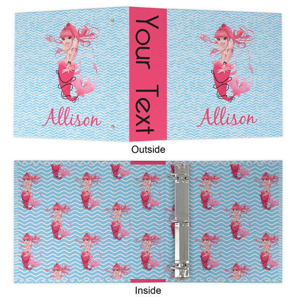 Mermaid 3 Ring Binders - Full Wrap - 2" - APPROVAL