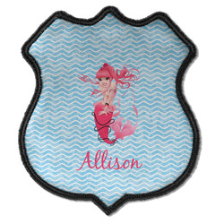 Mermaid Iron On Shield Patch C w/ Name or Text