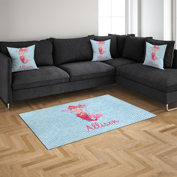 Mermaid 4'x6' Indoor Area Rugs - IN CONTEXT