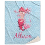 Mermaid Sherpa Throw Blanket (Personalized)