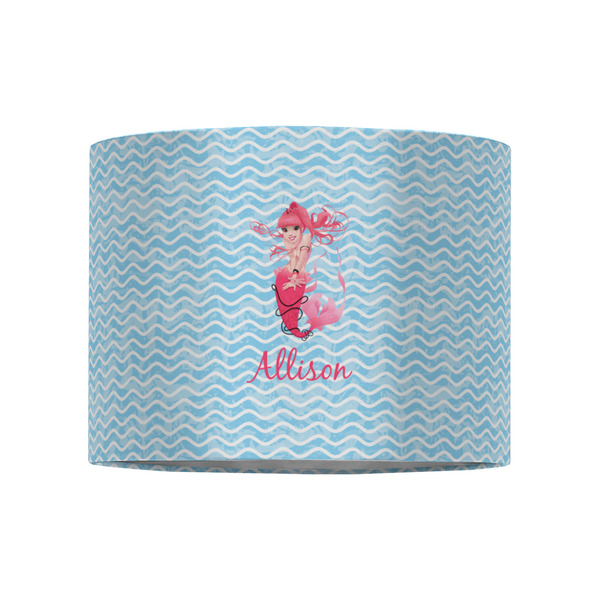 Mermaid 8" Drum Lampshade - FRONT (Fabric)
