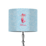 Mermaid 8" Drum Lamp Shade - Fabric (Personalized)